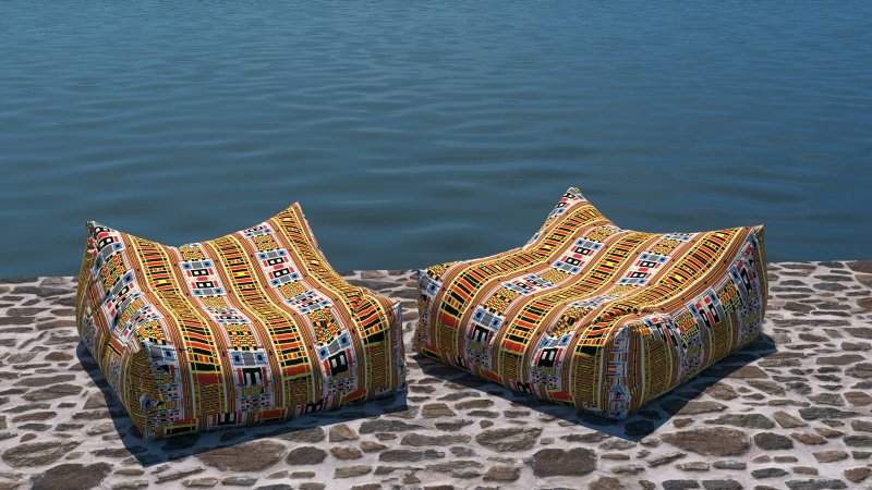 ΠΟΥΦ BARCELONA design by Geometric Pop