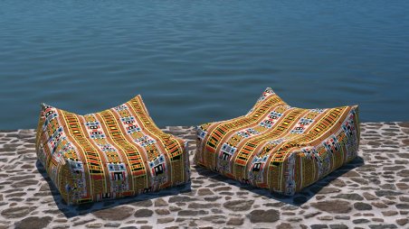 ΠΟΥΦ BARCELONA design by Geometric Pop