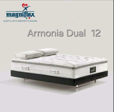 Audace Armonia Magnigel Dual 12 στρώμα ανατομικό με τεχνολογία Dual Core, ανώστρωμα και ύφασμα Outlast Magniflex