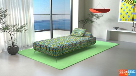 ΞΑΠΛΩΣΤΡΑ LUXURY CAPRI 90X200X42cm  εξωτερικού και εσωτερικού χώρου Strom Eco