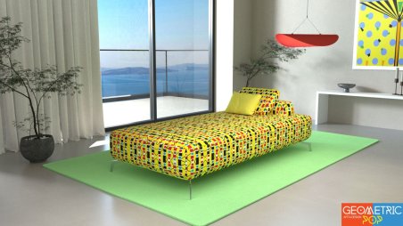 ΞΑΠΛΩΣΤΡΑ LUXURY SEVILLE 90X200X42cm  εξωτερικού και εσωτερικού χώρου Strom Eco