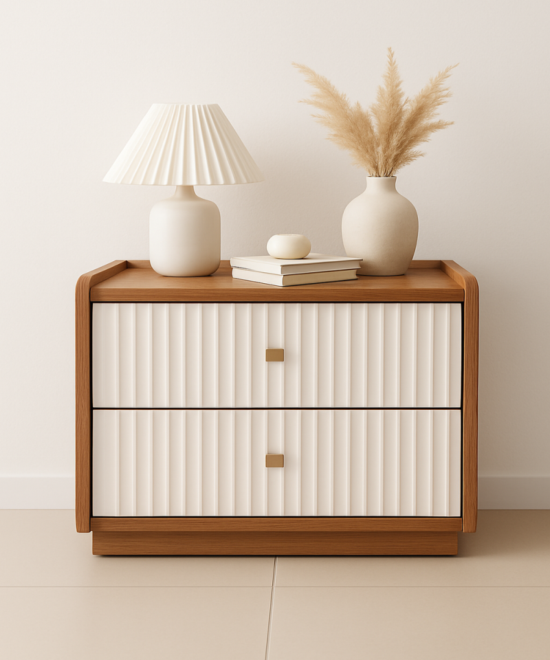 ΚΟΜΟΔΙΝΟ ELEGANT από ξύλο δρυς Strom Eco