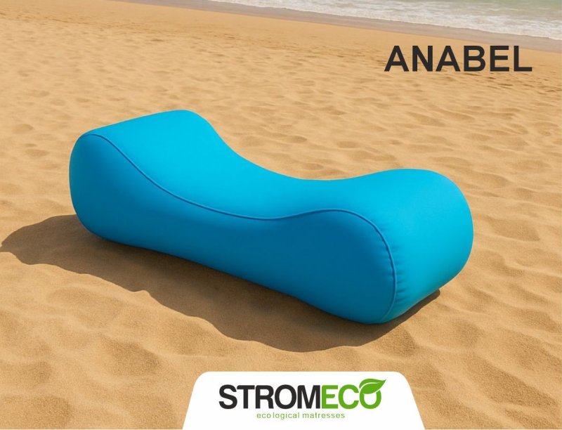 ΜΟΝΗ ΞΑΠΛΩΣΤΡΑ ΠΟΥΦ LUXURY ANABEL-Τιρκουάζ