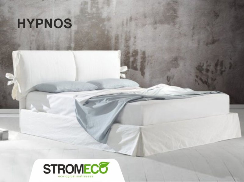 Κρεβάτι Hypnos ντυμένο με ύφασμα Strom Eco Κρεβάτι Hypnos ντυμένο με ύφασμα Strom Eco
