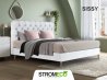 Κρεβάτι Sissy ντυμένο με ύφασμα Strom Eco