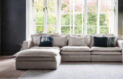 Καναπές γωνιακός Keros Strom Eco  340Χ250cm