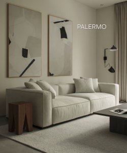 Καναπές τριθέσιος Palermo Strom Eco 250cm Χ 100cm