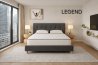 Κρεβάτι Legend ντυμένο με ύφασμα Strom Eco