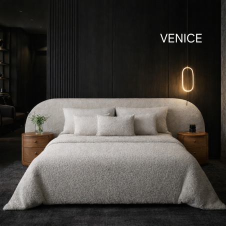 Κρεβάτι Venice ντυμένο με ύφασμα Strom Eco