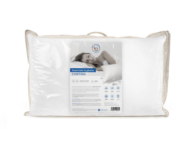 Πουπουλένιο μαξιλάρι Cortina από 50% πούπουλο και 50% φτερό Daunex