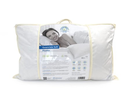 Πουπουλένιο μαξιλάρι Soft από 30% λευκό πούπουλο χήνας και 70% μικρό φτεράκι χήνας Daunex
