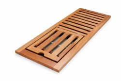 Ξύλινη ξαπλώστρα παραλίας Zizel με ανατομικό στρώμα Memory Foam 209cm X 74cm Strom Eco