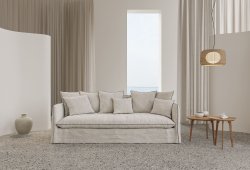 Καναπές Κρεβάτι Double Lino 220x100cm Strom Eco