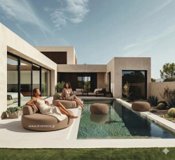 Ξαπλώστρα Silvi 130x130x35cm με Luxury Foam και 100% αδιάβροχο ύφασμα.
