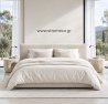 Κρεβάτι Lounge ντυμένο με ύφασμα Strom Eco